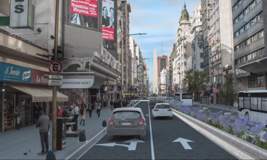 Avenida Corrientes se transforma en peatonal